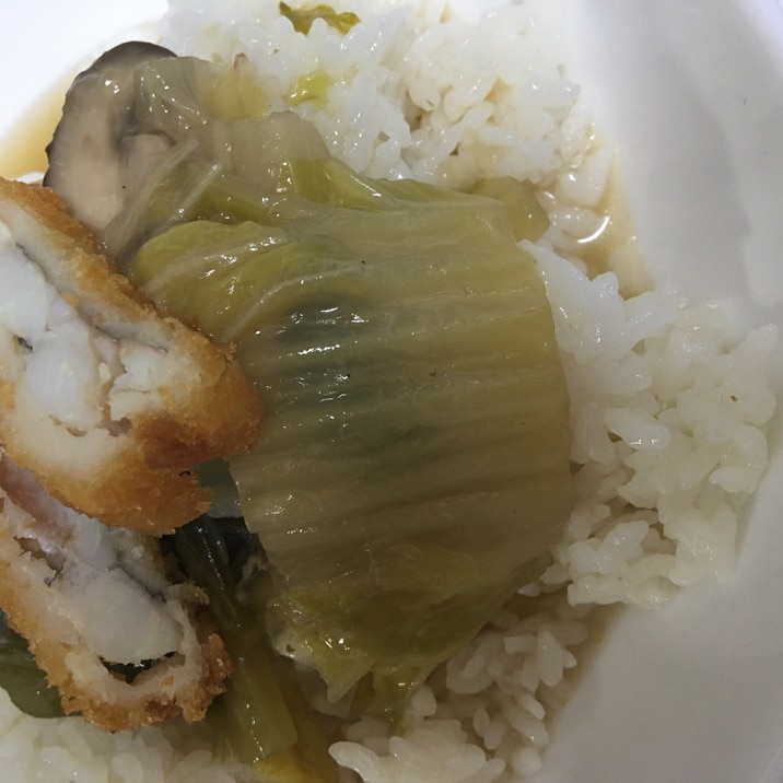 白身魚のフライのせ中華丼╰(*´︶`*)╯♡